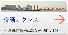 交通アクセス　田園都市線高津駅から徒歩1分